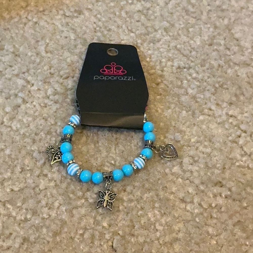 Little Girls Stretch Paparazzi Bracelet With Charms